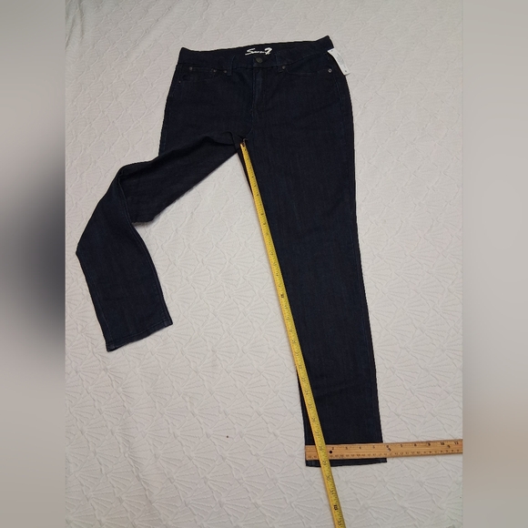 Seven 7 New Jeans High-Rise Skinny Jeans in Dark Indigo - Picture 15 of 16